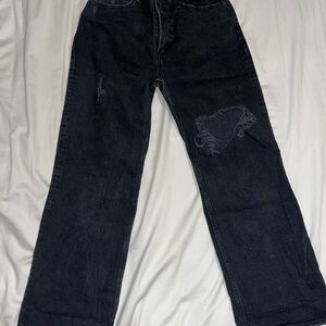 Women’s Relaxed Fit Black Jeans